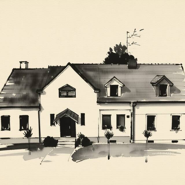 Ilustrační kresba: Penzion Jordán