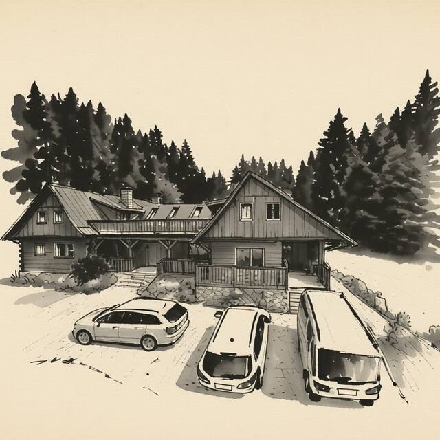 Ilustrační kresba: Areál Lesková