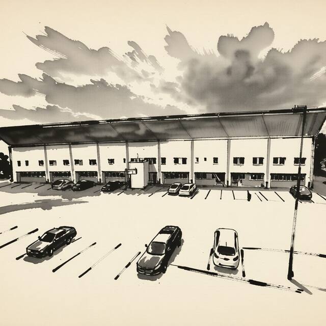 Ilustrační kresba: Ubytovna Zimní stadion Klatovy