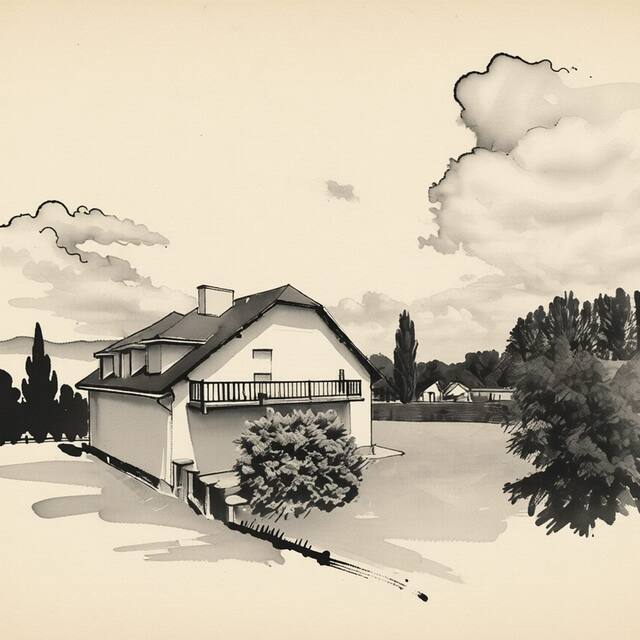 Ilustrační kresba: Penzion Marie
