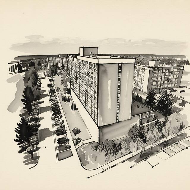 Ilustrační kresba: HOTEL 527 Třinec