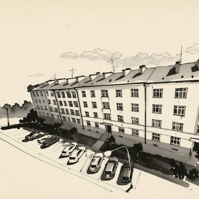 Ilustrační kresba: Apartmán No. 34