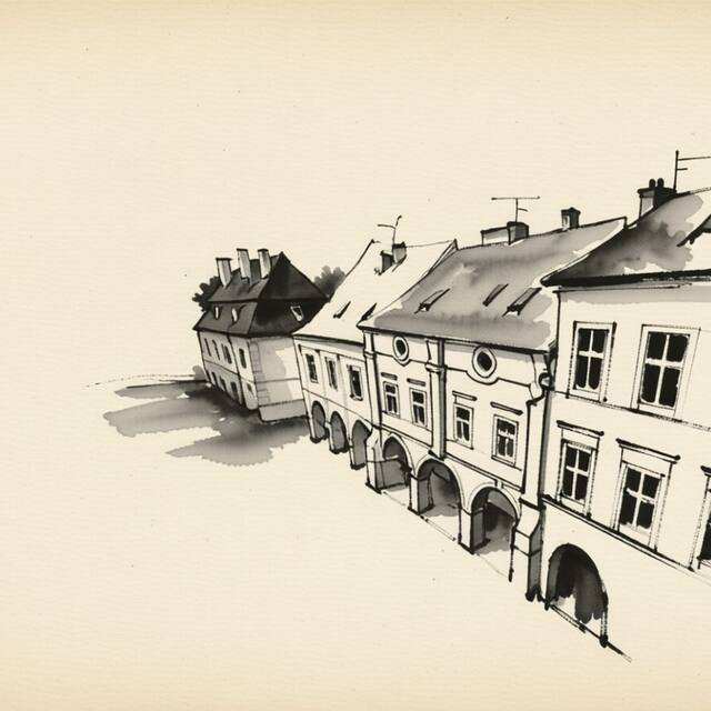 Ilustrační kresba: Penzion U Anděla