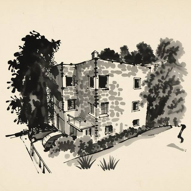 Ilustrační kresba: Vila Daniela