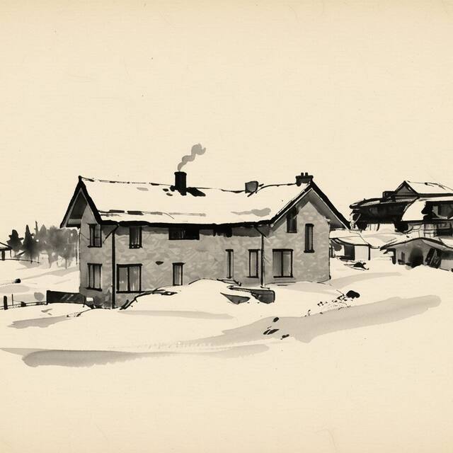 Ilustrační kresba: VILLA BOHEMIA - Boží Dar