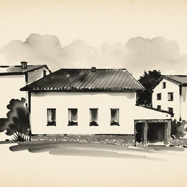 Ilustrační kresba: Apartmán Pavča