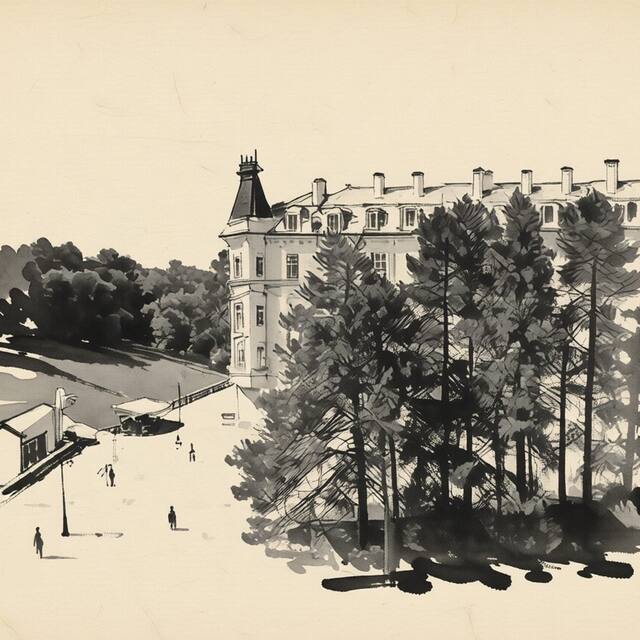 Ilustrační kresba: IMPERIAL Apartments