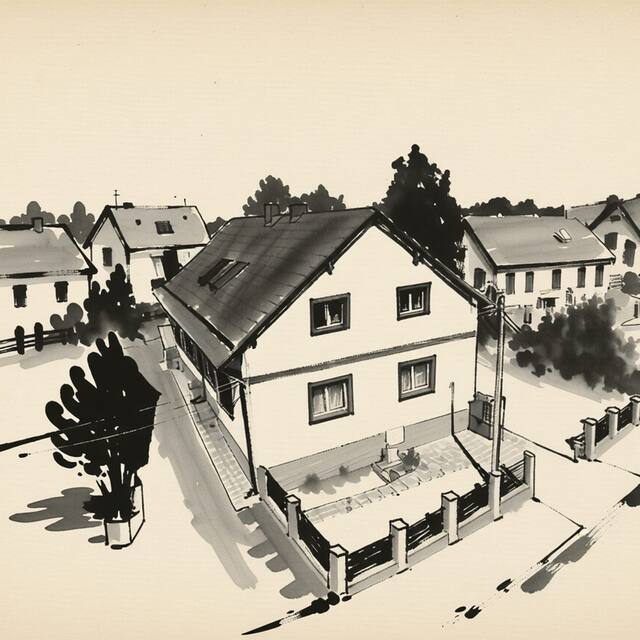 Ilustrační kresba: Apartmán U Fuxů