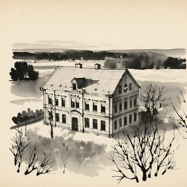Ilustrační kresba: Albrechtova vyhlídka