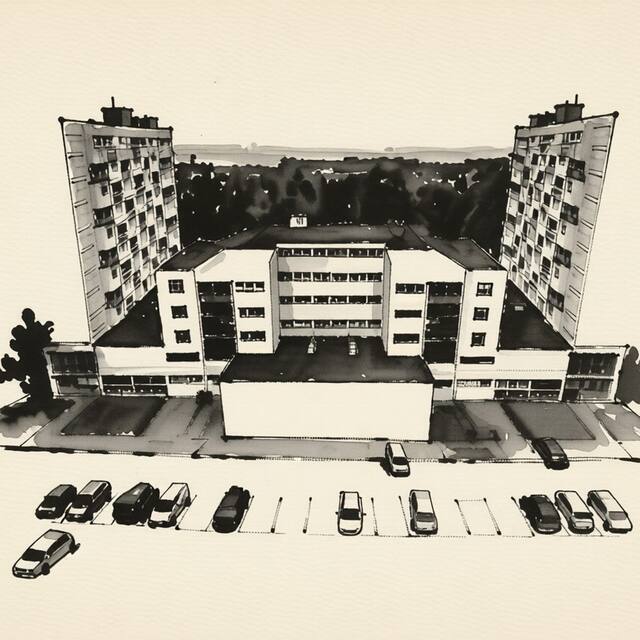 Ilustrační kresba: Hotel Koldům