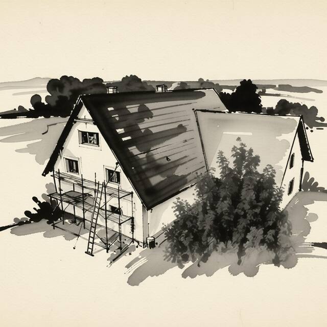 Ilustrační kresba: Penzion Montana