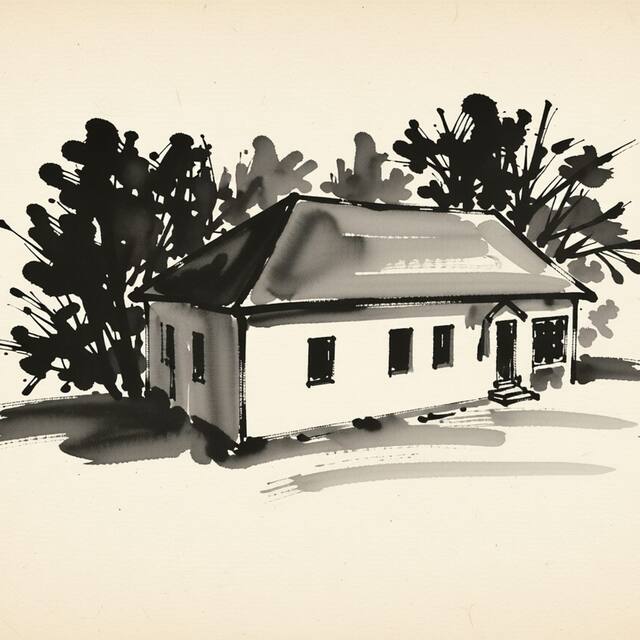 Ilustrační kresba: Apartmán U památného stromu