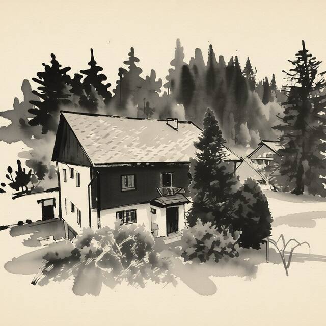 Ilustrační kresba: pension TARA
