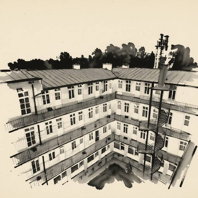 Ilustrační kresba: Hotel Patio Praha