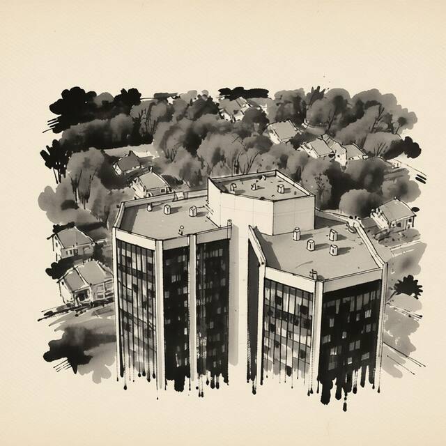 Ilustrační kresba: GRAND HOTEL PRAGUE TOWERS