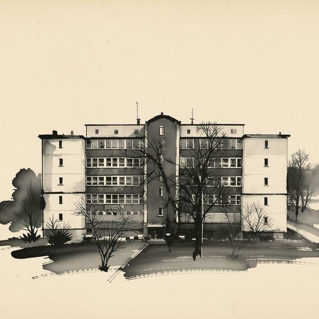 Ilustrační kresba: Penzion Klíšská
