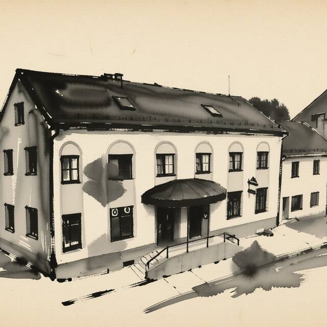 Ilustrační kresba: Hotel pod Hůrkou