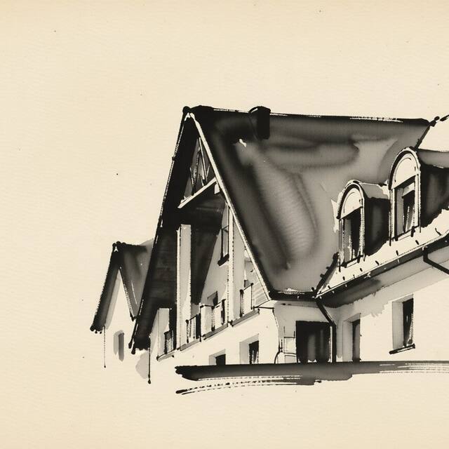 Ilustrační kresba: Hotel Ráztoka