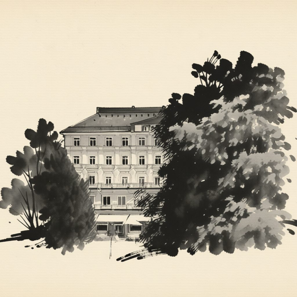 Ilustrační kresba: Parkhotel Richmond