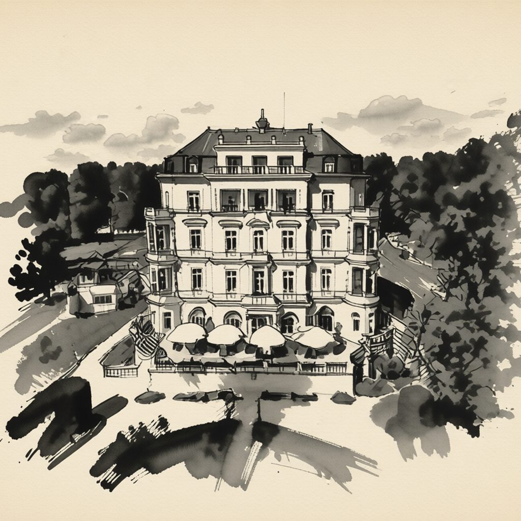 Ilustrační kresba: Imperial Spa & Kurhotel