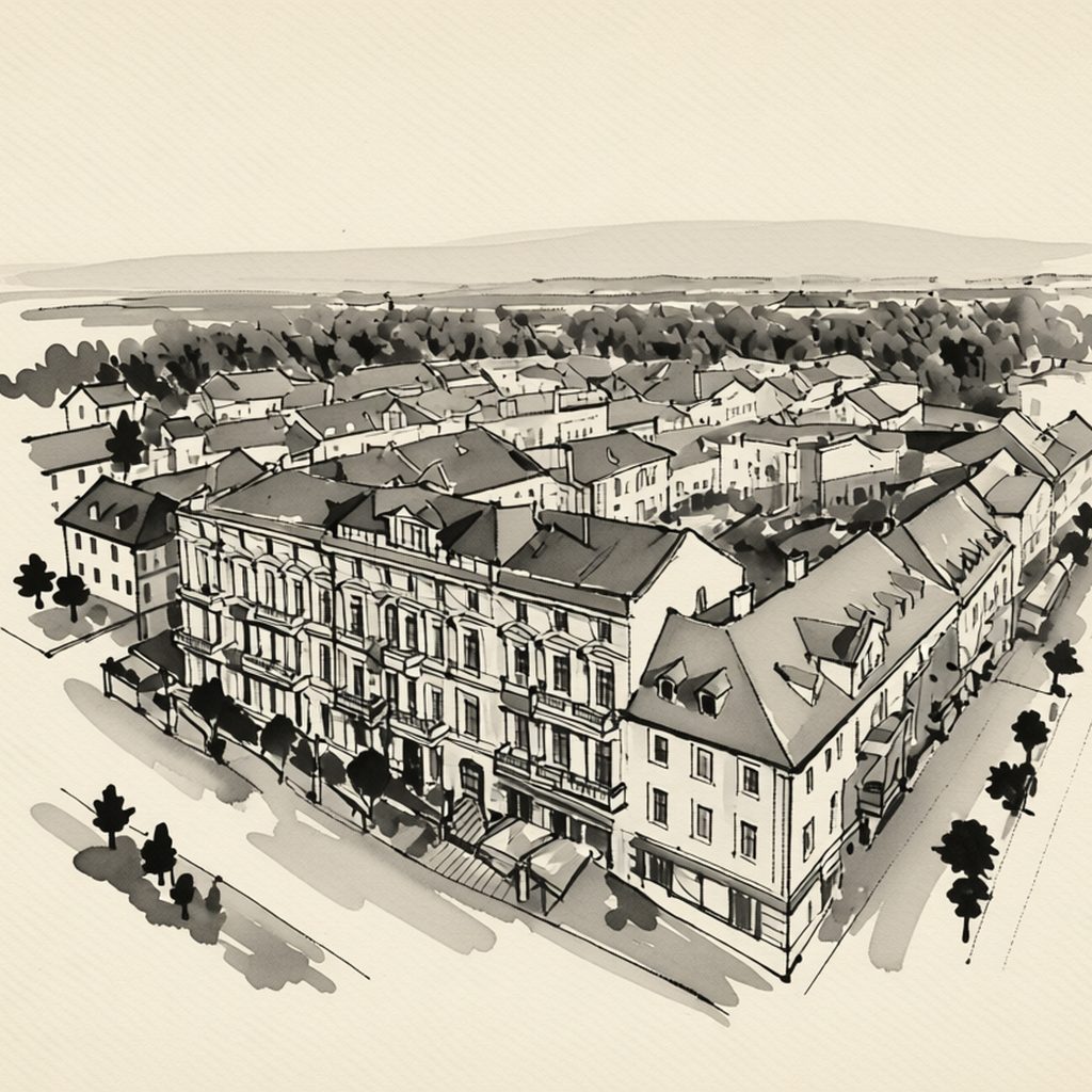 Ilustrační kresba: Savoy Spa & Kurhotel