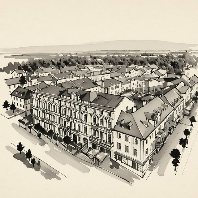 Ilustrační kresba: Savoy Spa & Kurhotel