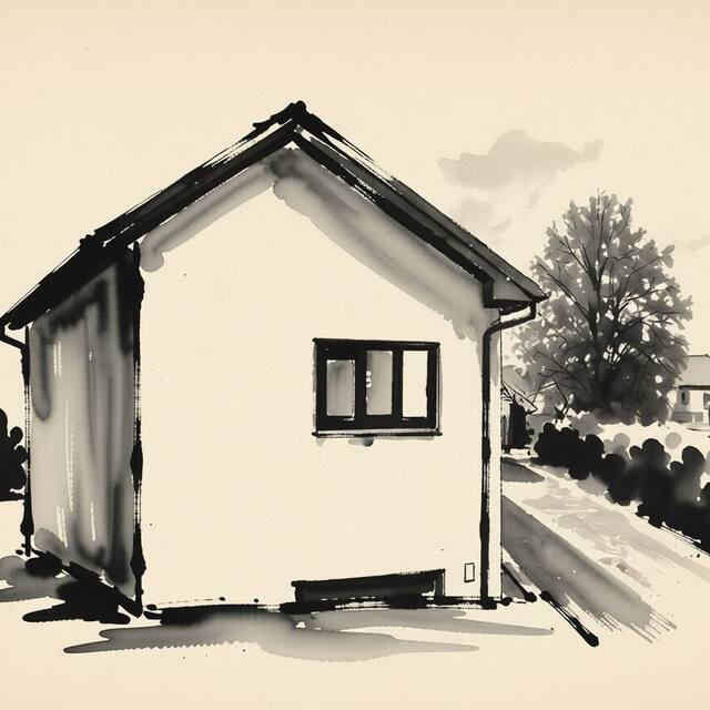 Ilustrační kresba: Penzion Heller