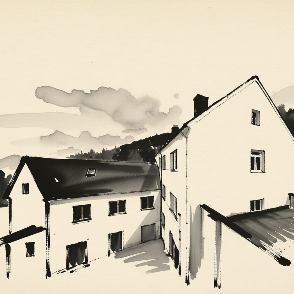 Ilustrační kresba: Penzion Vis a Vis