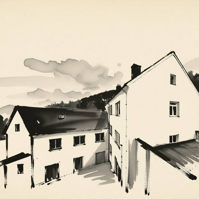Ilustrační kresba: Penzion Vis a Vis