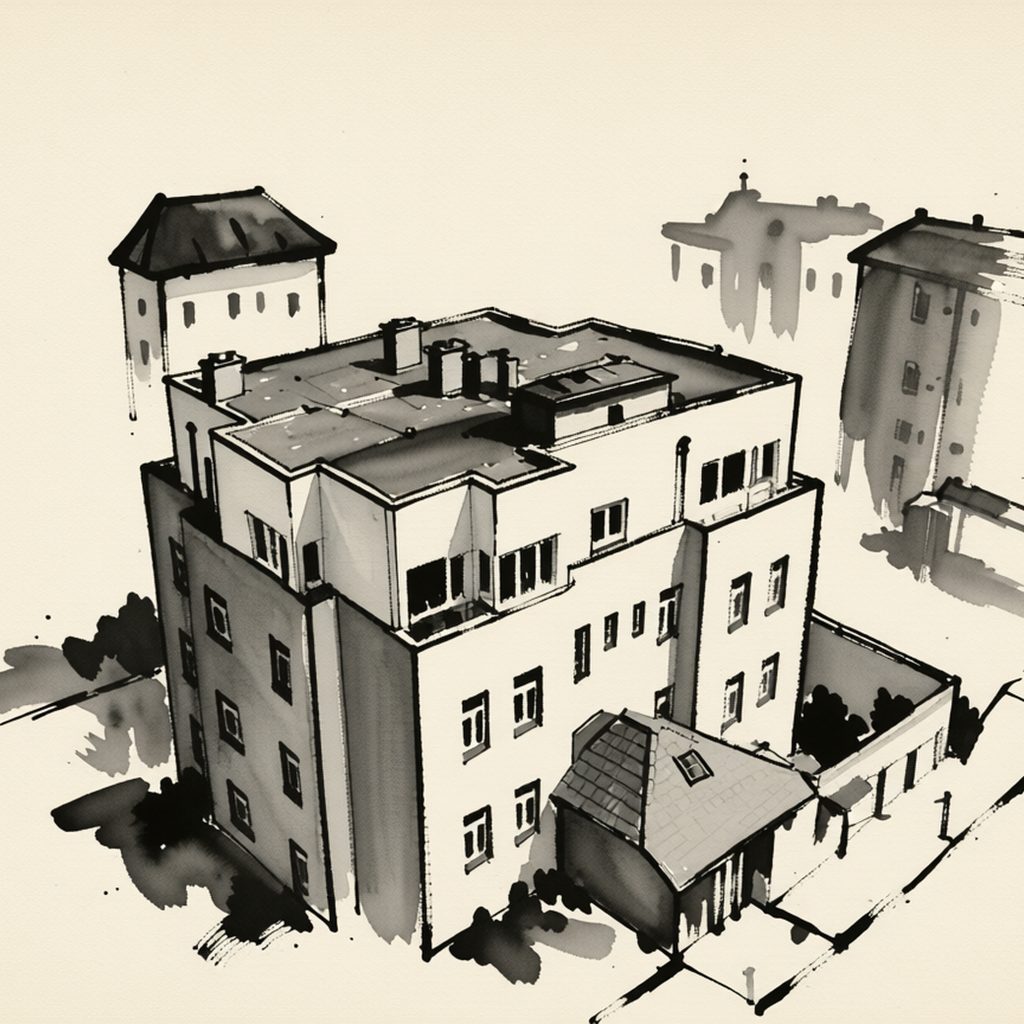 Ilustrační kresba: Vila Barbora