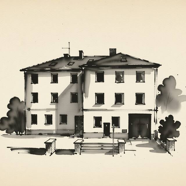 Ilustrační kresba: Hotel Karel Hynek Mácha