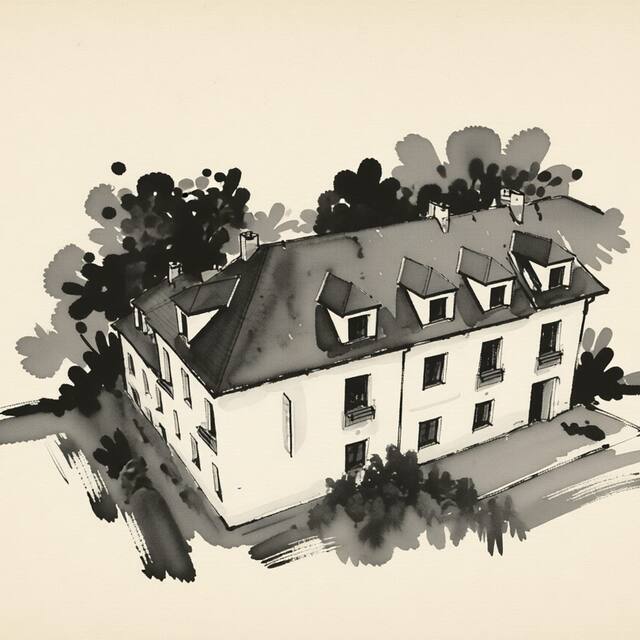 Ilustrační kresba: Hotel Excellent