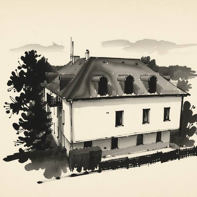 Ilustrační kresba: Pension Polly