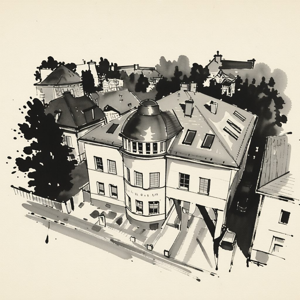 Ilustrační kresba: Pension Astoria