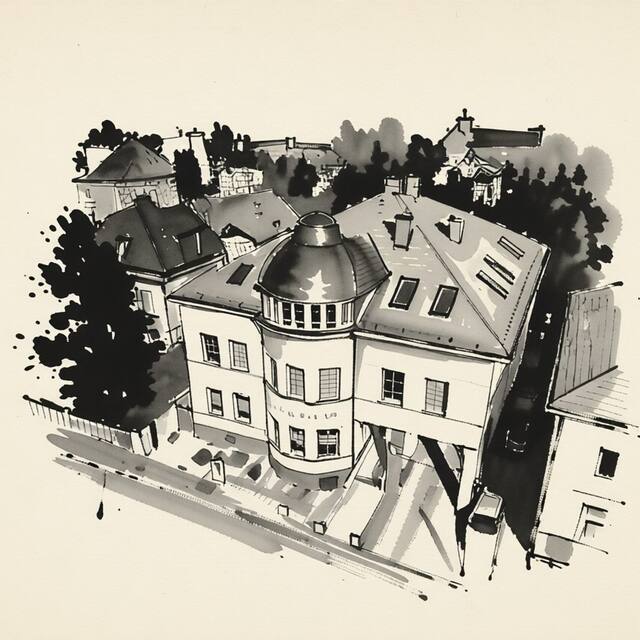 Ilustrační kresba: Pension Astoria