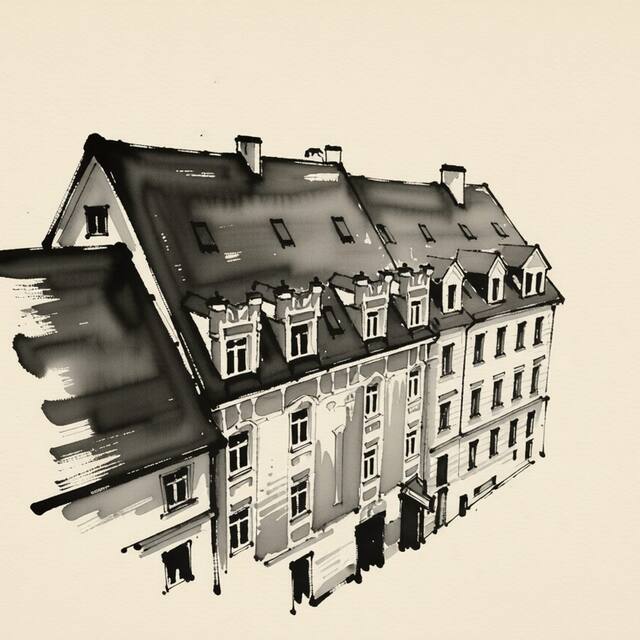 Ilustrační kresba: Hotel Hormeda