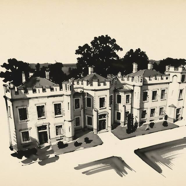 Ilustrační kresba: Hotel Štekl