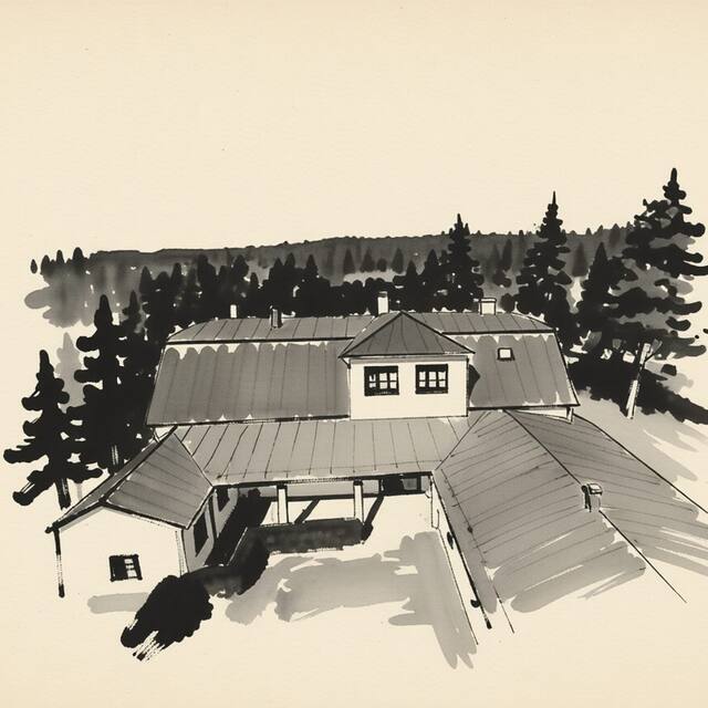 Ilustrační kresba: Hotel Pod Zámkem