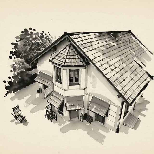 Ilustrační kresba: Penzion Jasoň