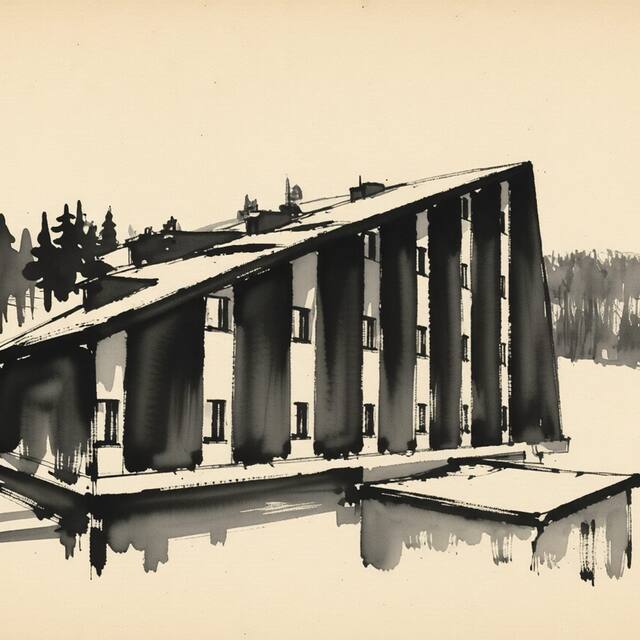Ilustrační kresba: Hotel Semerink