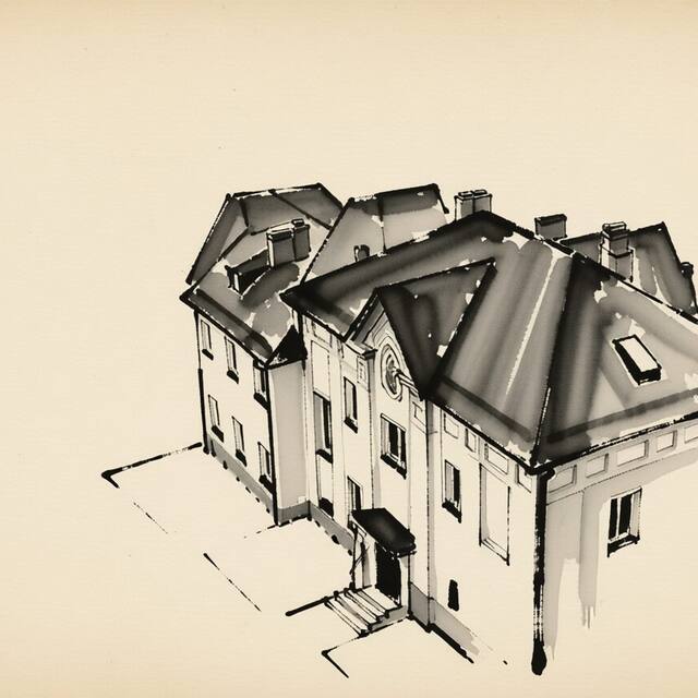 Ilustrační kresba: Hotel U Brány