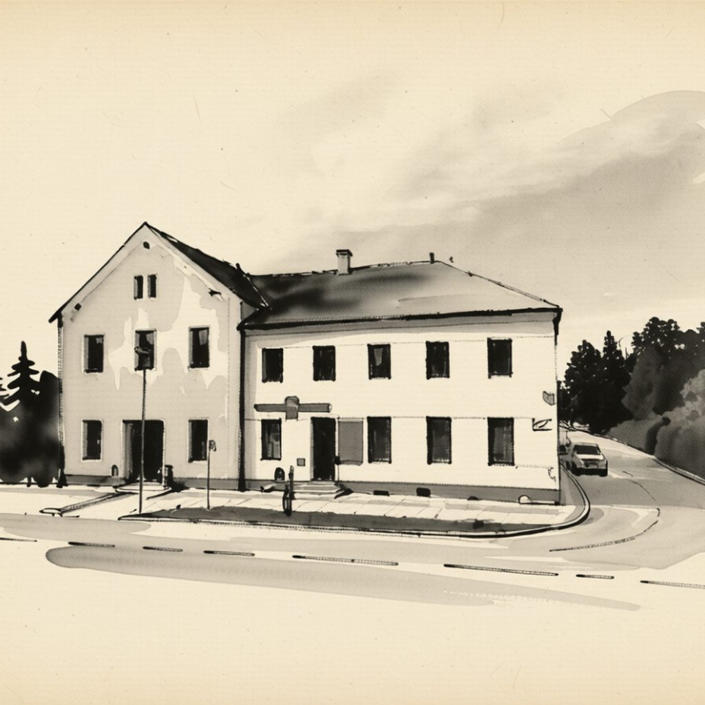 Ilustrační kresba: Restaurace Na Nové