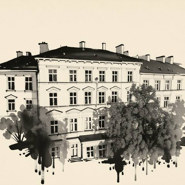 Ilustrační kresba: Hotel Tyl