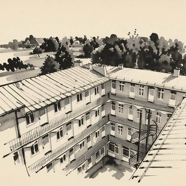 Ilustrační kresba: Hotel Ariston & Ariston Patio