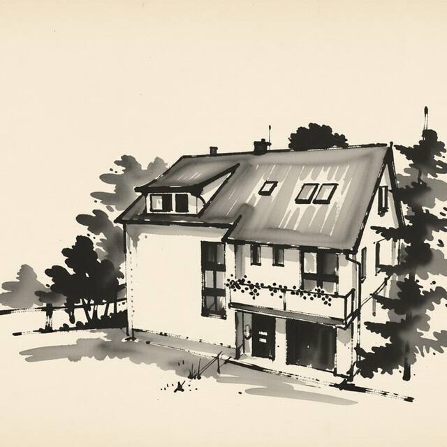 Ilustrační kresba: Penzion Joja
