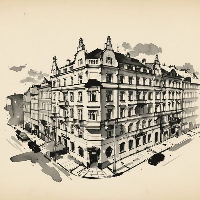 Ilustrační kresba: HOTEL UNION