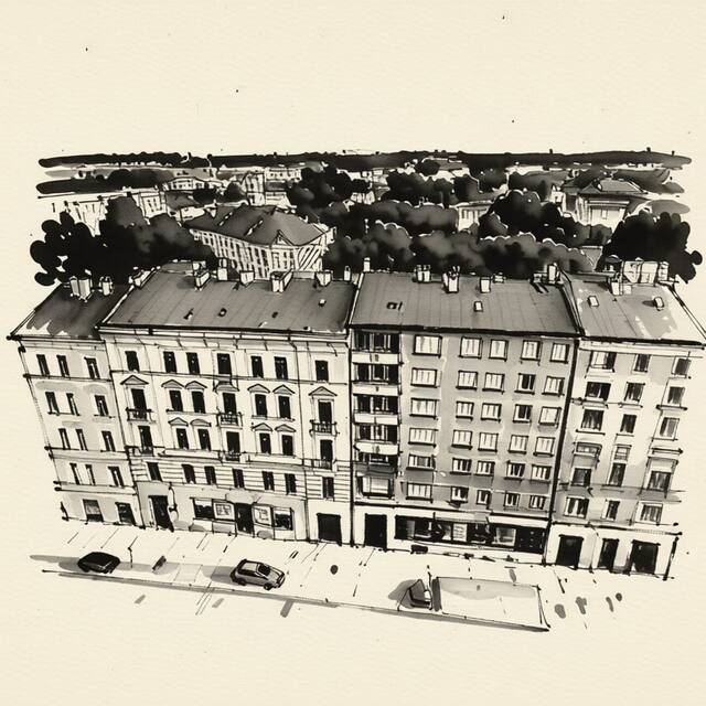 Ilustrační kresba: Hotel Tivoli
