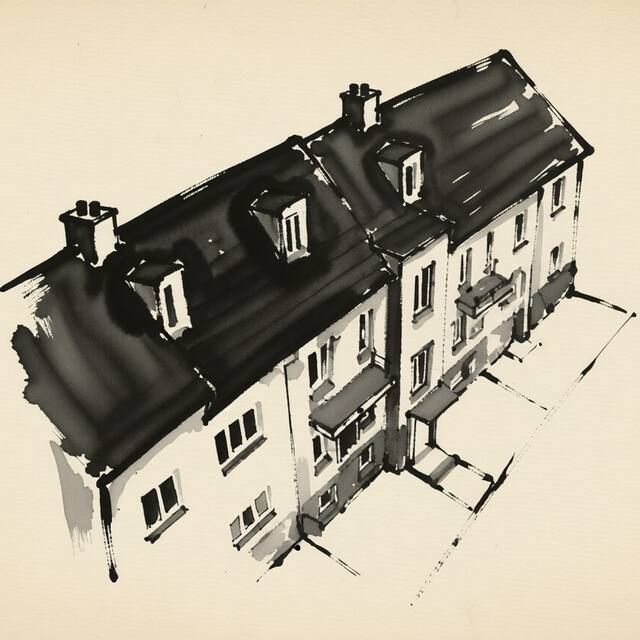 Ilustrační kresba: Pension Helena