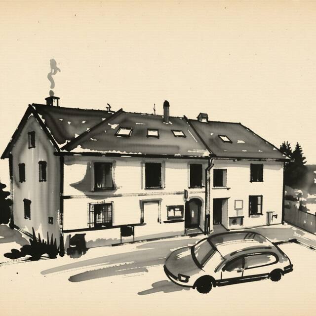 Ilustrační kresba: Penzion U Šárů