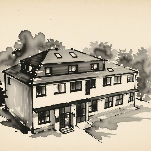 Ilustrační kresba: Penzion Hotelovka